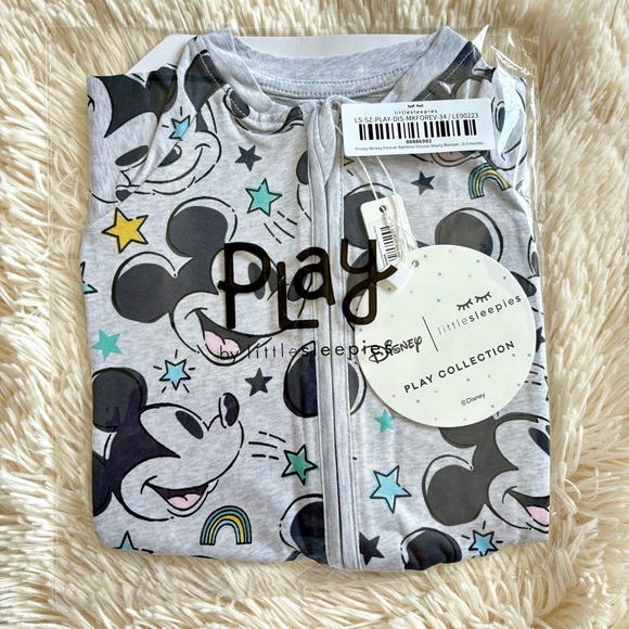 Little Sleepies Mickey Forever Shorty 0/3 NWT
